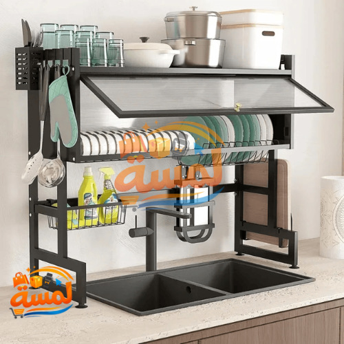 رف لتنظيم وتجفيف الاواني